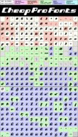 Phorfeit Slanted BRK Pro - glyphs