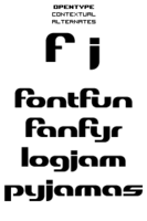 OpenType - Contextual Alternates