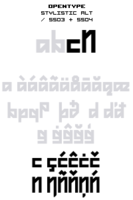 OpenType - Stylistic Alternate 03-04