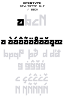 OpenType - Stylistic Alternate 01