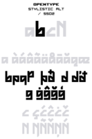 OpenType - Stylistic Alternate 02