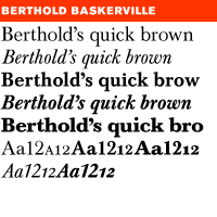 Berthold Baskerville® BE