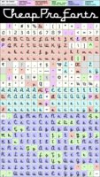 Monterey Popsicle NF Pro - glyphs