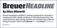 Breuer Headline Poster by Silas Dilworth