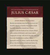 Julius Caesar by William Shakespeare
