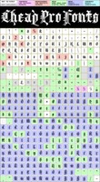 Kingthings Spikeless Pro - glyphs