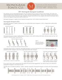 Morningside Monogram Guidebook