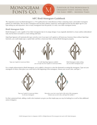 MFC Bindi Monogram Guidebook