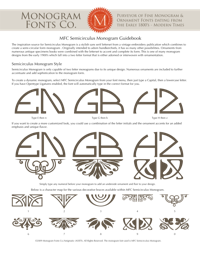 MFC Semicirculus Monogram Guidebook