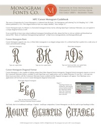 MFC Carson Monogram Guidebook