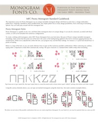 MFC Peony Monogram Guidebook