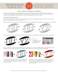 MFC Escutcheon Monogram Guidebook