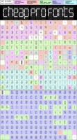 SF Digital Readout Pro - glyphs