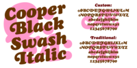 Cooper Black Swash Italic by Ian Lynam