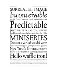 Juliana Specimen PDF by Font Bureau