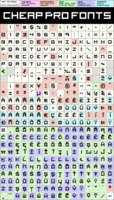 Visitor BRK Ten Pro - glyphs