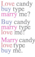 Poster - Love buy marry type by Harald Geisler