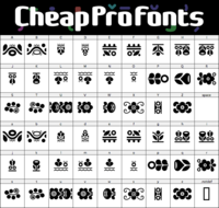 Sarkozi Line Patterns Pi - glyphs