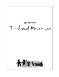 Type Specimen - 2 pages