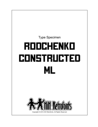 Type Specimen - 2 pages