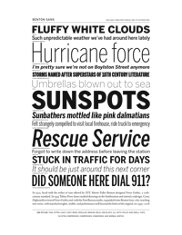 Benton Sans Specimen PDF by Font Bureau
