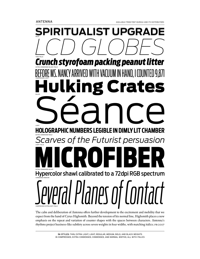 Antenna Specimen PDF by Font Bureau