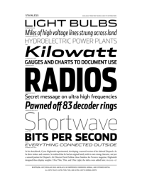 Stainless Specimen PDF by Font Bureau