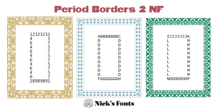 Period Borders NF