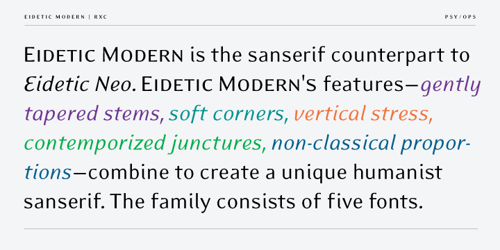 Eidetic Modern