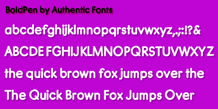 Bold Pen