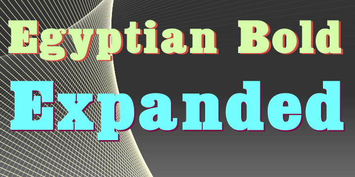 Egyptian Bold Expanded
