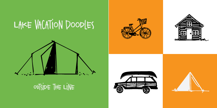 Lake Vacation Doodles