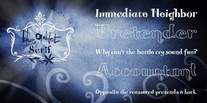 Blue Goblet Serif™