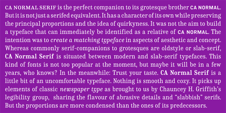 CA Normal Serif