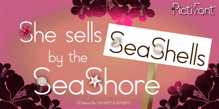 PictiFont Symbols -  On The Beach