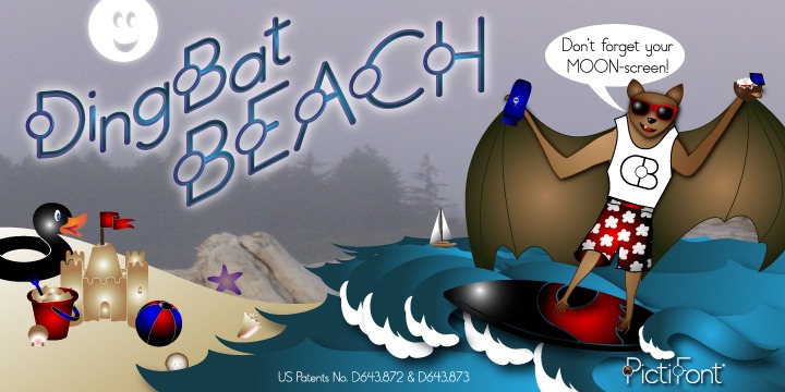 PictiFont Symbols -  On The Beach