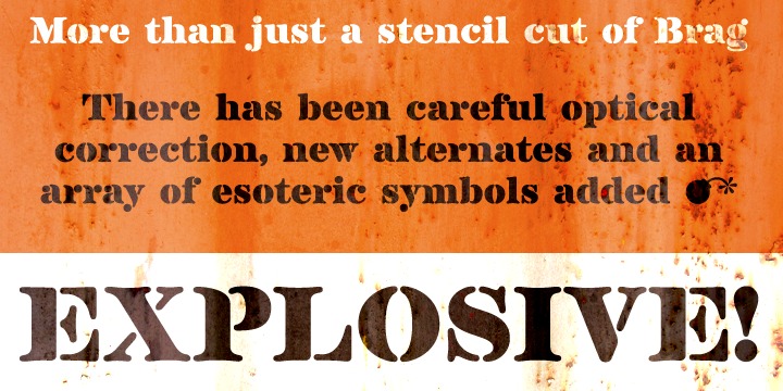 Brag Stencil