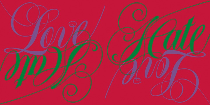 About this font family Ellida is a very elaborate and elegant script in the