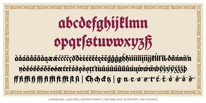 Fette Deutsche Schrift