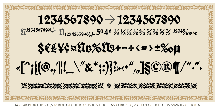 Fette Deutsche Schrift