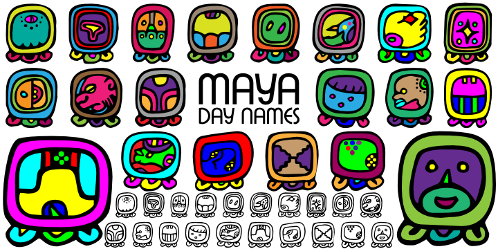 Maya Month Glyphs