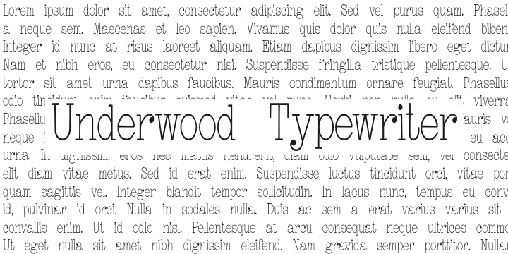 Underwood Typewriter