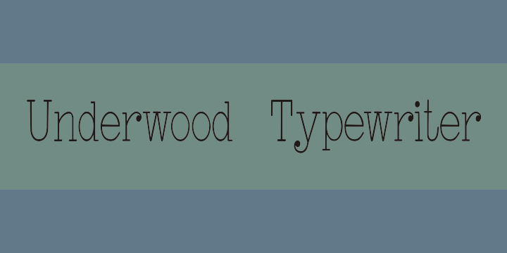 Underwood Typewriter