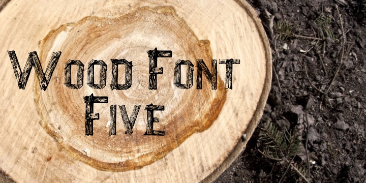 Wood Font Five