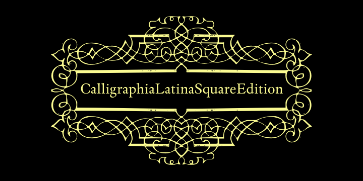 CalligraphiaLatinaSquareEdition