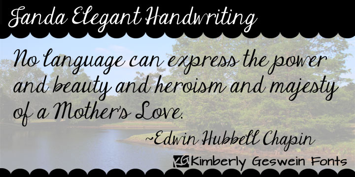 Janda Elegant Handwriting