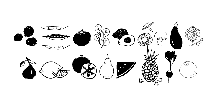 Fruit And Veggie Doodles™