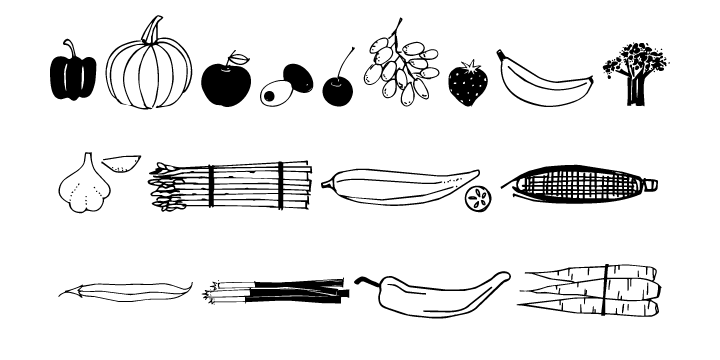 Fruit And Veggie Doodles™