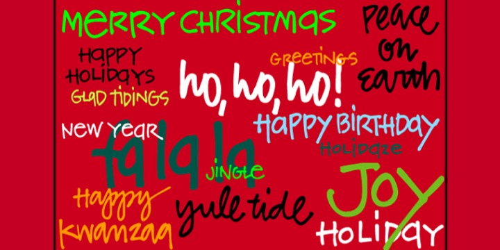 Holiday And Party Words