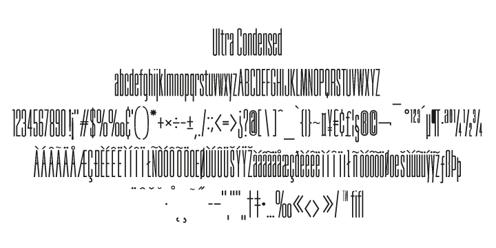 Ultra Condensed
